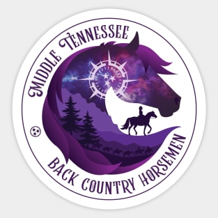 Middle TN Back Country Horsemen • Galaxy Sticker